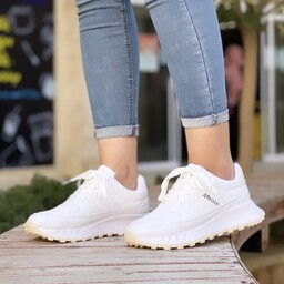کفش کتونی زنانه سفید میزوری -سایز 37 تا 40  با  ارسال رایگان به سراسر کشور