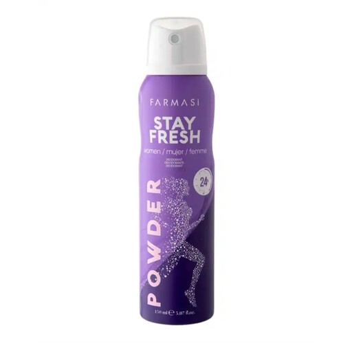 اسپری دئودورانت زنانه stay fresh powder  فارماسی