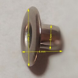 حلقه پانچ  با واشر رنگ نقره ای بسته 100 عددی 