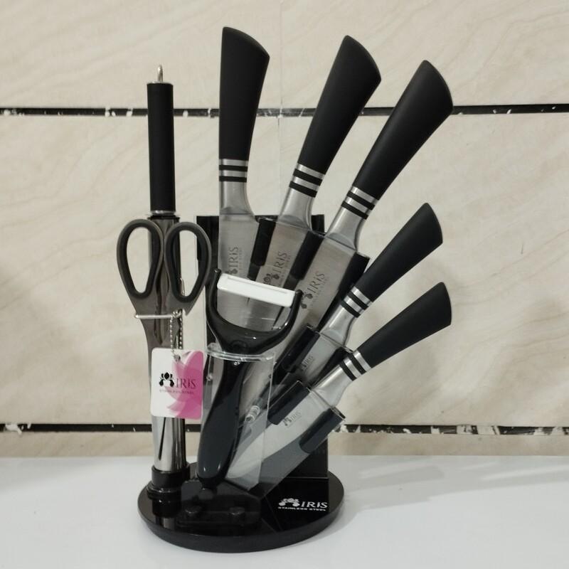 سرویس چاقو  دسته و تیغه متصل  برند لالیک( آیریس) کیفیت عالی عالی
