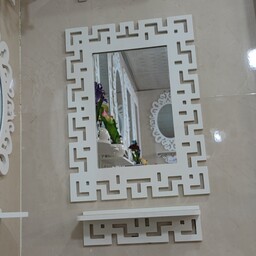 گالری شلف محمد آینه کنسول سایز کوچک طرح قدی ورساچه بسیار شیک و کاملا ضدآب مناسب برای حمام و توالت و بالای روشویی 