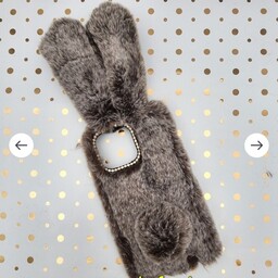 قاب گوشی iPhone 14 Pro Max آیفون اورجینال طرح عروسکی خرگوشی پشمالو