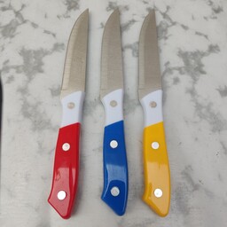 چاقو آشپزخانه استیل شانزین رنگ دسته  (کارد آشپزخانه ) 