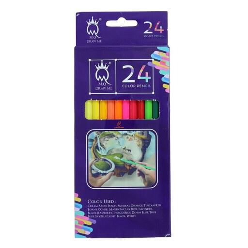 مداد رنگی 24 تایی برند MQ