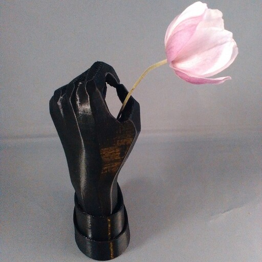 گلدان دکوراتیو مدرن مدل دست طرحی خاص و شیک تا ارتفاع 22 سانت قابل اجرا در رنگ دلخواه 