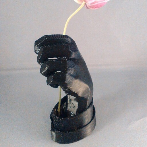 گلدان دکوراتیو مدرن مدل دست طرحی خاص و شیک تا ارتفاع 22 سانت قابل اجرا در رنگ دلخواه 
