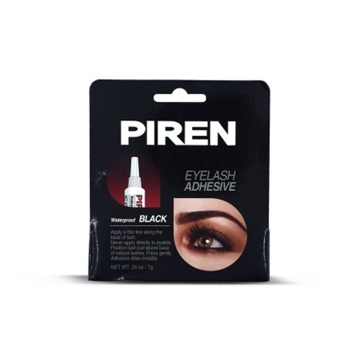 چسبمژه پیرن اورجینال 7 گرمی Piren  مشکی تیوپی چسب کاشت موقت مژه مصنوعی piren انواع مژه ریسه ای فیشر کینگ کایلی موجوده 