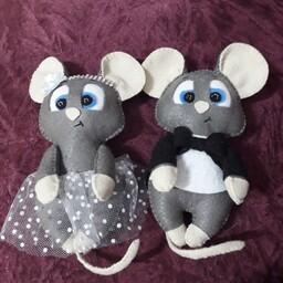 عروسک موش نمدی (دو تایی)
