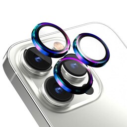 محافظ لنز دوربین مناسب برای گوشی موبایل اپل iphone 14pro  رنگ چند رنگ