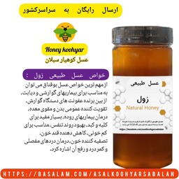 عسل طبیعی زول خام 1 کیلویی(مستقیم از زنبوردار)فروش ویژه