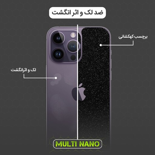 برچسب پوششی کهکشانی مولتی نانو مدل X-F1G موبایل اپل iPhone 8