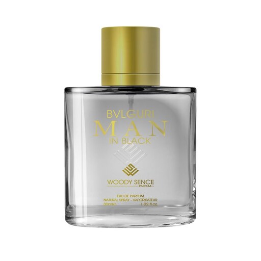 عطر جیبی مردانه وودی سنس مدل بولگاری من این بلک BVLGARI man in black