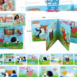 کتاب حمام ضد اب برای سرگرمی نوزادن هنگام حمام با اشکال حیوانت جنگل جنس خوب وارداتی برای گروه سنی 6ماه به بالا