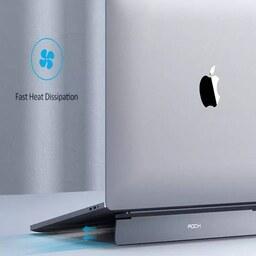 پایه نگهدارنده نوت بوک قابل حمل تمام فلزی راک Rock Notebook Laptop Portable Stan