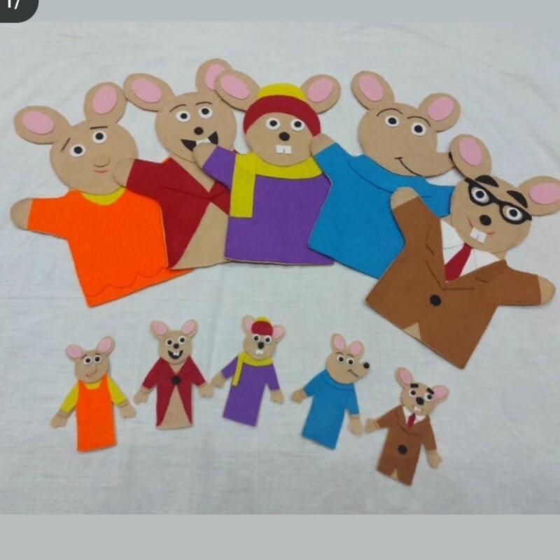 عروسک نمایشی مدرسه موش ها  عروسک دستکشی مدرسه موشها  پک یک عددی