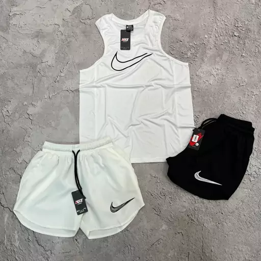 شلوارک مازراتی برند  NIKE  جنس غواصی وبسیار حرفه ای  رنگ سفید  کاراکو اسپرت