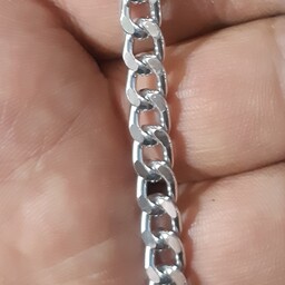 زنجیر کارتیر آلومینیومی  سه بعدی نقره ای (سایز 1.6- بصورت متری)