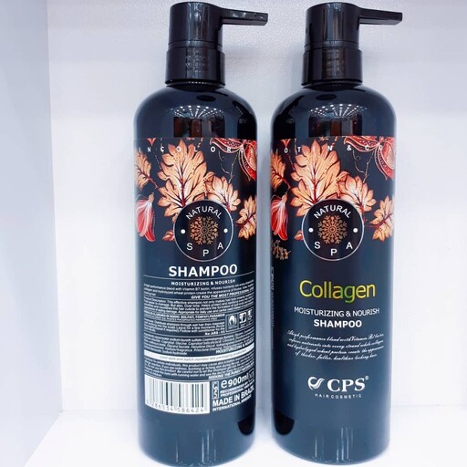شامپو کلاژن بدون فسفات 900 میل حاوی کلاژن و کراتین  ضد ریزش مو و احیاسازی مو مخصوص خانمها و آقایان ساخت برزیل 