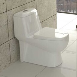 توالت فرنگی گلسار مدل پارمیس سیم لس - واترجت - خروجی 6 - آکس 25