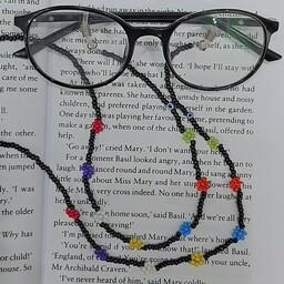 بند عینک  بافته شده گل رنگی چشم زخم