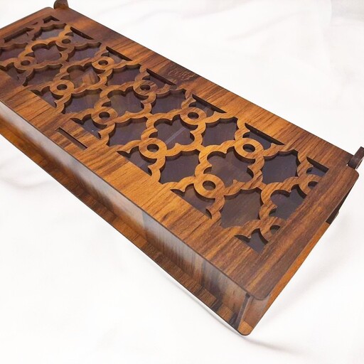 باکس چوبی مناسب برای آجیل و شکلات با 3 خانه و گنجایش 1 کیلو آجیل