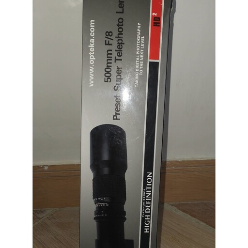 لنز دوربین تله فوتو دستی مدل opteca 500mm f8