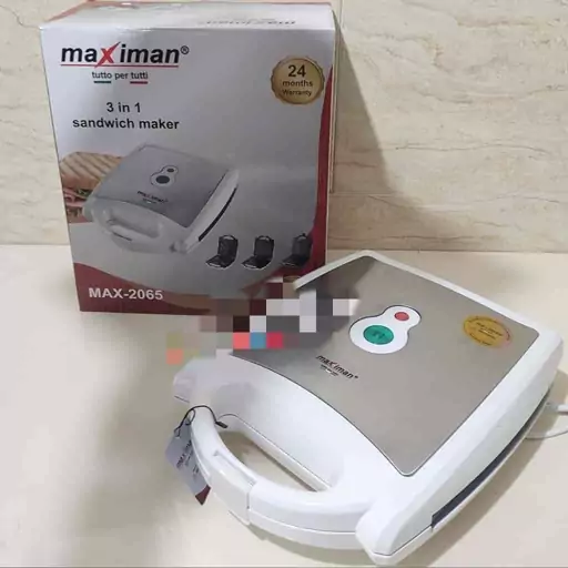 ساندویچ ساز سه صحفه مکسی من 1400 وات مدل max-2065(کد5) 

