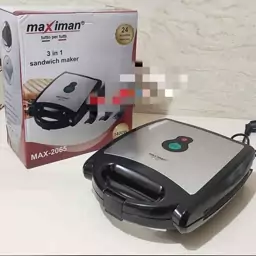 ساندویچ ساز سه صحفه مکسی من 1400 وات مدل max-2065(کد5) 

