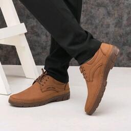 کفش رسمی مردانه رنگ عسلی تیره سایز40تا44ارسال رایگان(قبل خریدموجودی سایزبگیرید) 