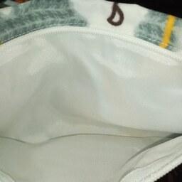 کیف لقمه پارچه ای 15در26 دارای سه لایه پارچه دخترانه وپسرانه مناسب برای کارمندان