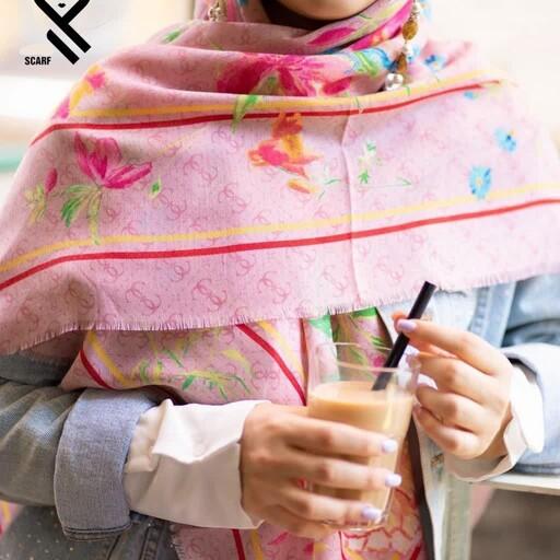 روسری سیا اسکارف وارداتی طرح جدید و زیبا