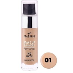 کرم پودر گابرینی Gabrini Professional HD Matte رنگ روشن شماره ( 01 ) 30 میل

