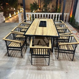 ست 6 نفره صندلی باغی ویلایی کافه ای رستورانی مدل ساحل (هزینه حمل با مشتری گرامی به صورت پس کرایه)