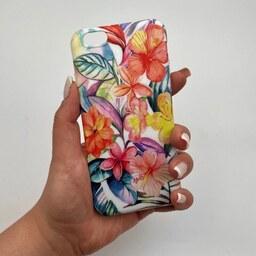 قاب گوشی iPhone 6 - 6s آیفون ژله ای طرح گل چند رنگ فانتزی کد 39392