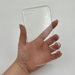 قاب گوشی iPhone 7 Plus -iPhone 8 Plus آیفون ژله ای شفاف طرح ساده بی رنگ کد 94127