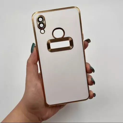 قاب گوشی Galaxy A10S سامسونگ  My Case مگ سیف رنگ سفید محافظ لنز دار  کد 75525