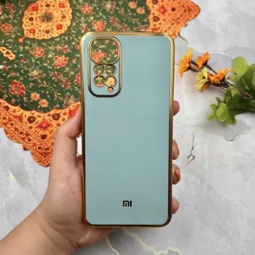 قاب گوشی Redmi Note 11 4G - Redmi Note 11S شیائومی مای کیس سبز آبی کد 18489