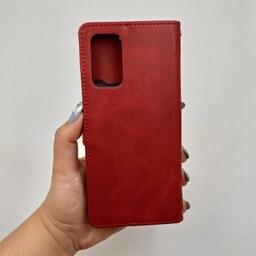 کیف گوشی Galaxy A32 5G سامسونگ چرمی مدل جاکارتی مگنت دار لوکس قرمز کد 77515