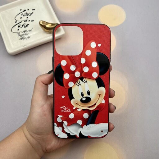 قاب گوشی iPhone 13 Pro Max آیفون دور ژله ای مدل Mickey Mouse کد 19940