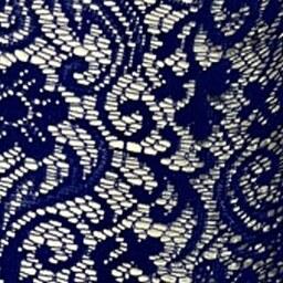 پارچه دانتل با عرض 150 رنگ آبی کاربنی