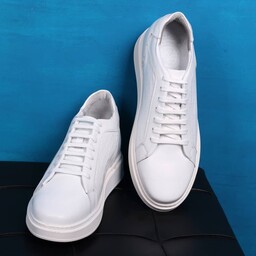 کفش اسپرت مردانه پاشنه مخفی مدل ونس اسکای کروکودیلی رنگ سفید 