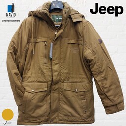 کاپشن مردانه سایز بزرگ چهار لایه  تمام خز مدل جیپ JEEP سفارش انگلیس خارجی تا سایز  7XL