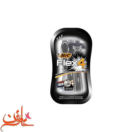 خود تراش بیک مدل Flex 4 بسته 3 عددی