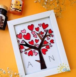 تابلوی ویترای طرح درخت عشق مناسب برای هدیه دادن به عزیزانتون