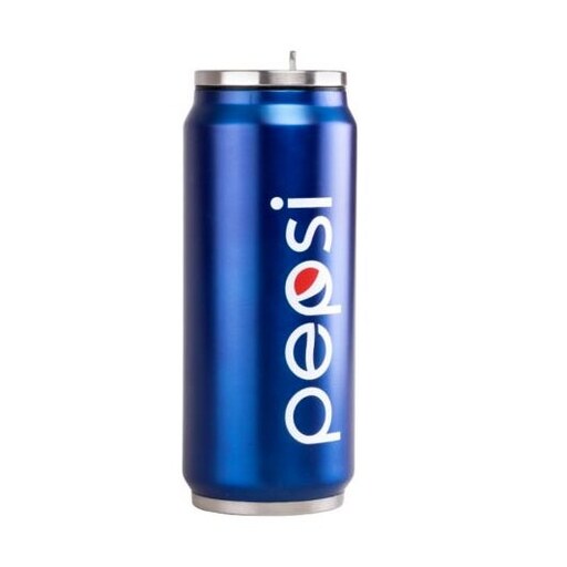 قمقمه ( فلاسک ) فلزی طرح پپسی Pepsi رنگ آبی