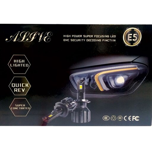 لامپ هدلایت خودرو پایه 9005 الایو Alive E5 