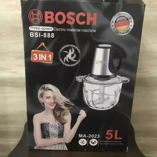 خرد کن بوش 5لیتری 6تیغ کاسه پیرکس مدل BSI-888