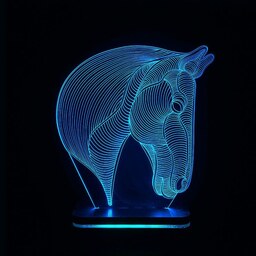 چراغ خواب طرح سر اسب مدل کلید دار 1314 سان لیزر - LED کم مصرف