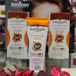 ضد آفتاب SPF50 روشن کننده سان سیف مناسب انواع پوست 50 گرمی

