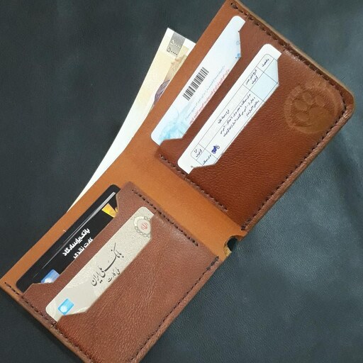 کیف پول چرمی مردانه - دست دوز - forester leather